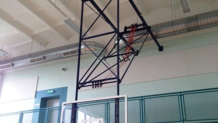 Lakke kinnituv korvpallikonstruktsioon all