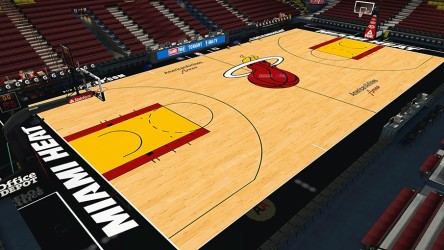 NBA Miami Heat Robbins Sports court