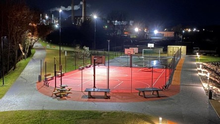 Sillamäe basketball court tiles Enlio SES