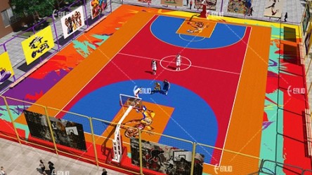 Disain PVC sportpõrand korvpalliväljak